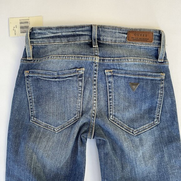 Guess Women’s Mid Rise Boot Cut Jeans Blue Size 23 - Picture 13 of 14